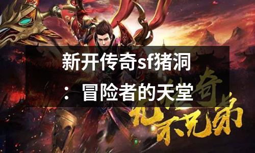 新开传奇sf猪洞:冒险者的天堂