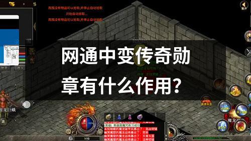 网通中变传奇勋章有什么作用?